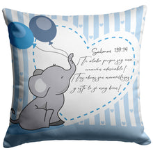 Load image into Gallery viewer, Almohadas en español Salmos 139 niño