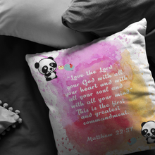 Load image into Gallery viewer, Love - The Greatest Commandment Matthew 22:37 Panda