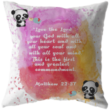 Load image into Gallery viewer, Love - The Greatest Commandment Matthew 22:37 Panda