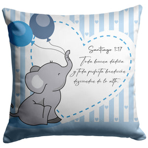 Almohadas en español   Santigo 1:17 elefante  niño